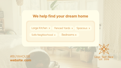 What's Your Dream Home Facebook event cover