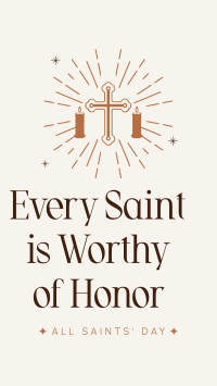 Honor Thy Saints Facebook Story Design