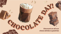 Chocolate Pastry Sale Facebook Event Cover Design