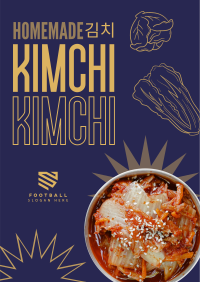 Homemade Kimchi Poster Design