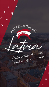 Latvia Independence Day Instagram Story Design