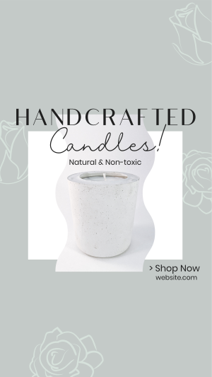 Handcrafted Candle Shop Instagram story Image Preview