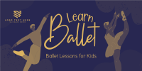 Kids Ballet Lessons Twitter Post Design