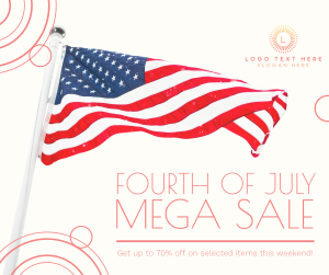 July 4th Mega Sale Facebook post Image Preview