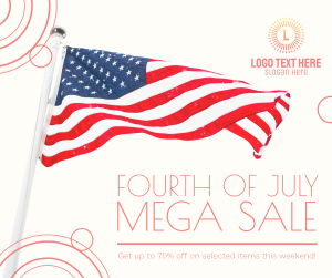 July 4th Mega Sale Facebook post