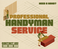 Isometric Handyman Services Facebook Post Design