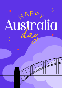Australia Harbour Bridge Poster Design