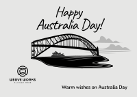 Australia Harbour Bridge Postcard Image Preview