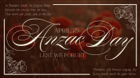 Elegant Anzac Day Video Image Preview