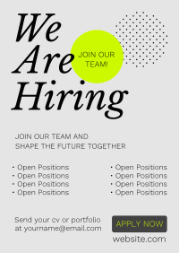 Why Should We Hire You Poster Design