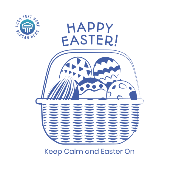 Easter Basket Instagram Post Design Image Preview