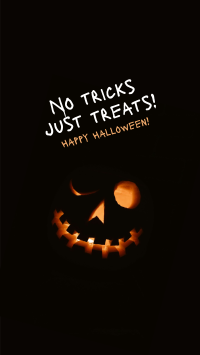 No Tricks Halloween Instagram Story Design