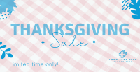 Thanksgivings Checker Pattern Facebook Ad Image Preview