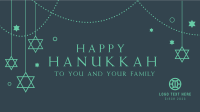Hanukkah & Stars Zoom background Image Preview
