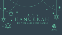 Hanukkah & Stars Zoom background Image Preview