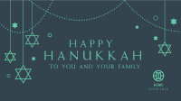 Hanukkah & Stars Zoom Background Image Preview