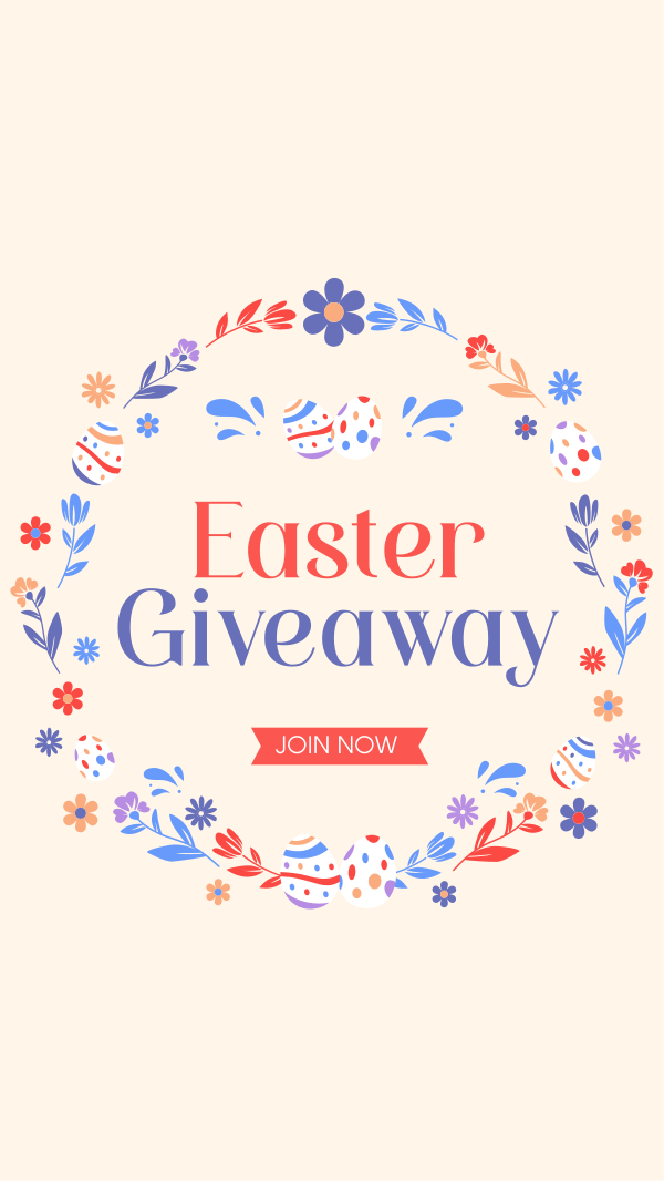 Eggstra Giveaway Instagram Story Design