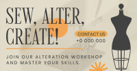 Tailoring Alteration Workshop Facebook Ad Preview