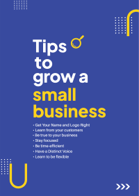 Tips To A Small Business Poster Image Preview