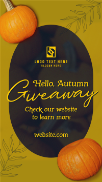 Hello Autumn Giveaway Instagram Reel Design