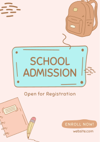 Kiddie School Admission Flyer Image Preview