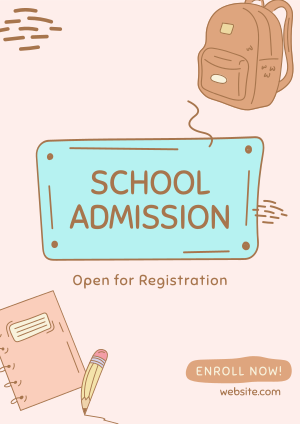 Kiddie School Admission Flyer Image Preview