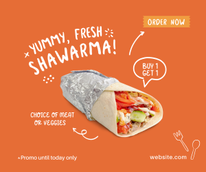 Yummy Shawarma Facebook post Image Preview