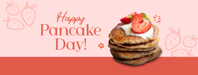 Strawberry Pancakes Facebook cover Image Preview