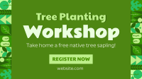 Tree Planting Workshop Facebook Event Cover Design