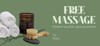 Massage Therapy Gift Certificate Image Preview