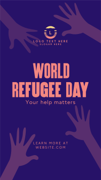 World Refugee Day Instagram reel Image Preview
