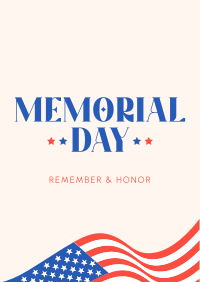 In Honor of Memorial Day Flyer Image Preview
