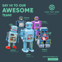 Team Bots Linkedin Post Design
