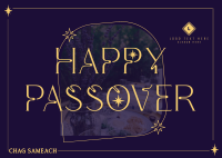 Passover Seder Plate Postcard Image Preview