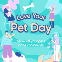 Quirky Pet Love Instagram post Image Preview
