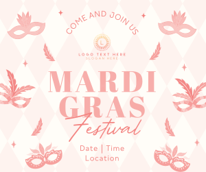 Mardi Gras Festival Facebook post Image Preview