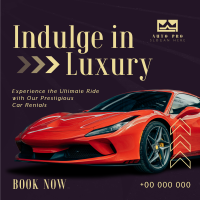 Luxurious Car Rental Service Instagram post Image Preview