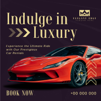 Luxurious Car Rental Service Instagram post Image Preview