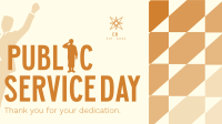 Minimalist Public Service Day Reminder Facebook Event Cover Image Preview
