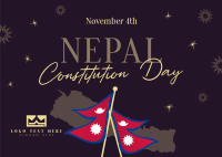 Nepal Constitution Day Postcard Image Preview