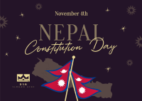 Nepal Constitution Day Postcard Image Preview