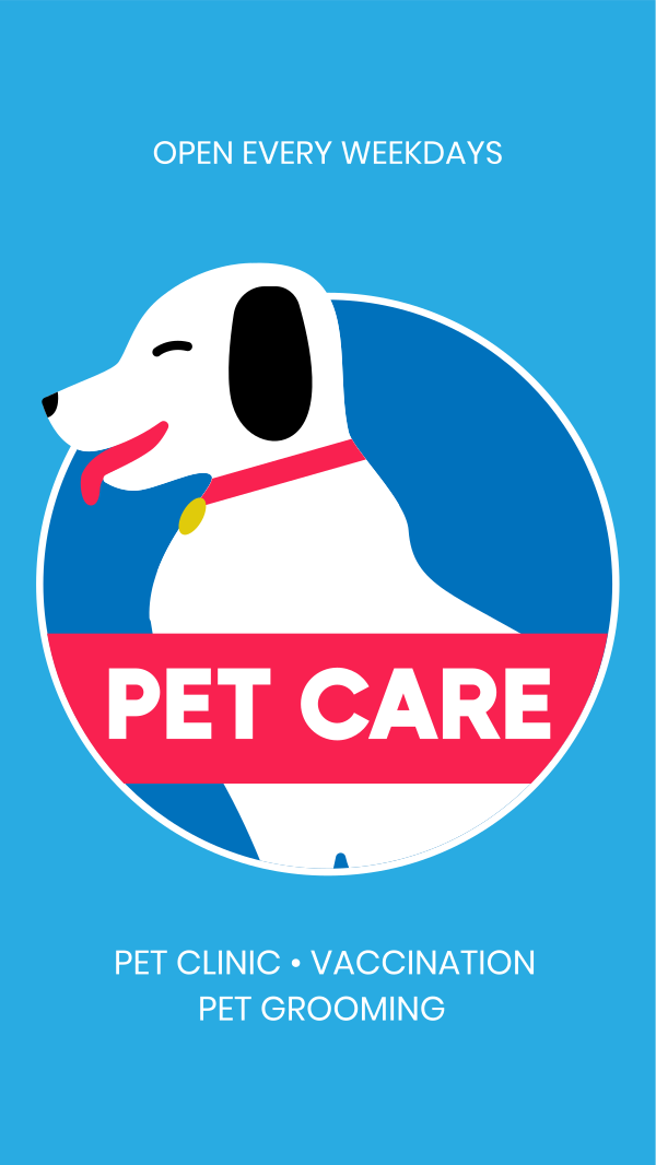Pet Care Services Instagram Story Design Image Preview