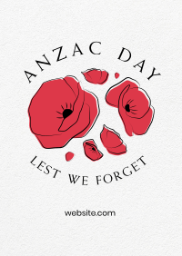 Anzac Day Minimalist Flyer Image Preview