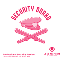 Security Hat and Baton Instagram post Image Preview