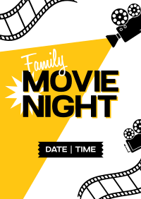 Family Movie Night Poster Image Preview