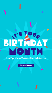 Birthday Month Promo TikTok Video Image Preview