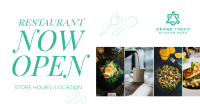 Restaurant Open Facebook Ad Design
