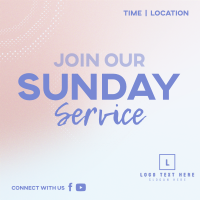 Sunday Service Instagram Post Design