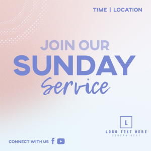 Sunday Service Instagram post Image Preview