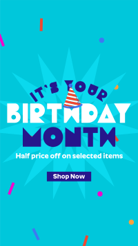 Birthday Month Promo Instagram reel Image Preview